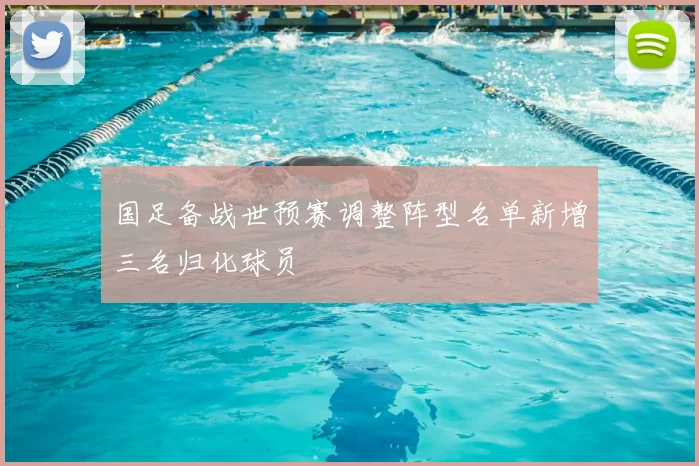 国足备战世预赛调整阵型名单新增三名归化球员